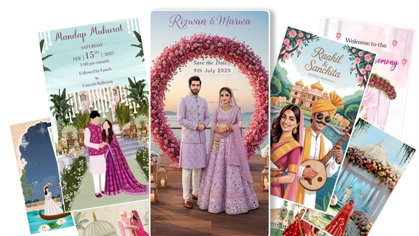 🙌 Wedding Pack Bundle 5.0- Ready to use Invitation Templates 3D Templates