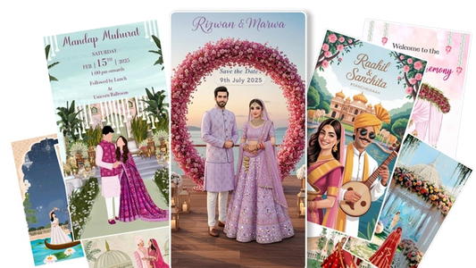 🙌 Wedding Pack Bundle 5.0- Ready to use Invitation Templates 3D Templates