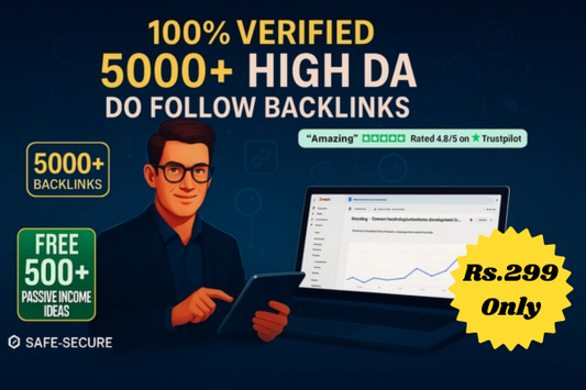 5000+ Manually Verified Do Follow Backlinks at ₹299